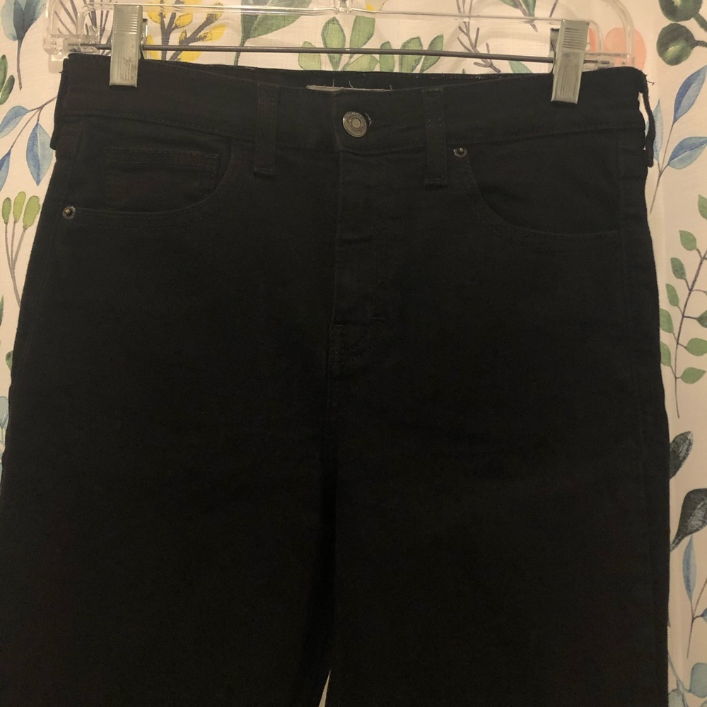 Topshop Jamie crop black jeans